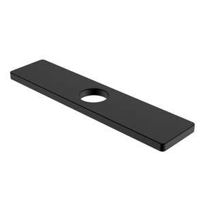 Plaque de pont noire carrée mat pour robinet d'évier de cuisine